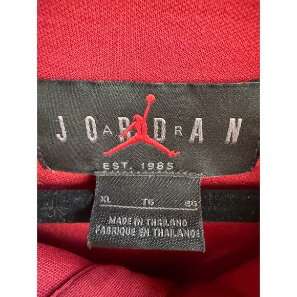Nike Air Jordan Jumpman OU Oklahoma Sooners Polo SHIRT Mens XL Red/Gray - Picture 5 of 11